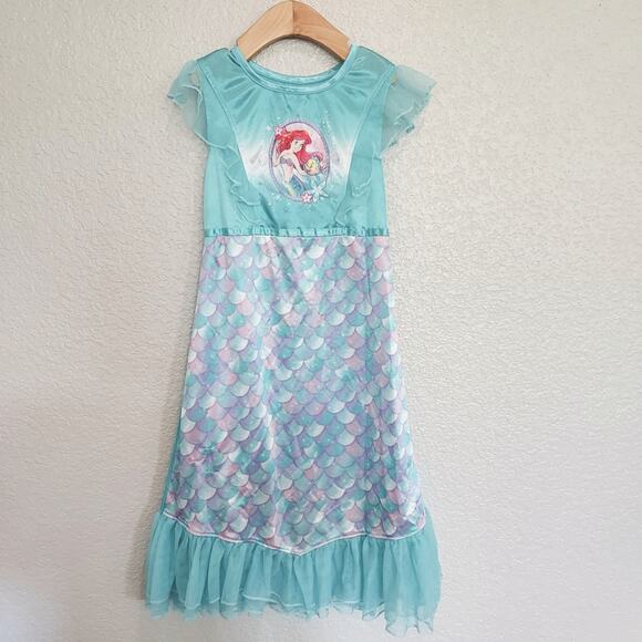 Disney Princess The Little Mermaid Sleep Dress Size 6X - Picture 1 of 6
